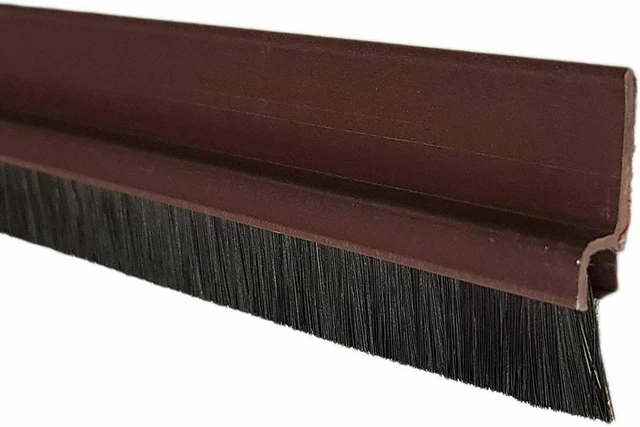 Parafreddo Adesivo Pvc Paraspifferi Sottoporta Adesivo - In PVC Rigido Con Spazzola, 100x4 Cm, Colore Bianco Para Spifferi Sottoporta - Foto 4