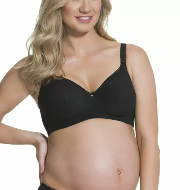 Cake Lingerie 24-1016-01 Croissant Maternity Nursing BLACK Bra Sz US 36D