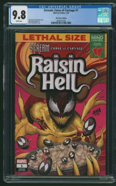 Scream: Curse of Carnage #1 (2020) KRS Nakayama Variant CGC 9.8 White Pages