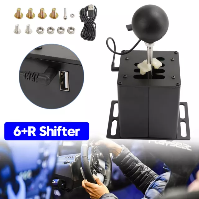 6+R USB SIMULATOR Shifter Gear shifter pour Logitech G29 G25 G920 Volant PC  Noir EUR 97,18 - PicClick FR