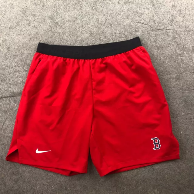 Boston Red Sox Shorts Mens XL Red Team Issued ORTIZ Nike Dri Fit*