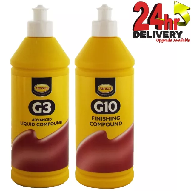 Farecla G3 Advanced Liquid Compound 500ml & G10 Rubbing Compound 500ml