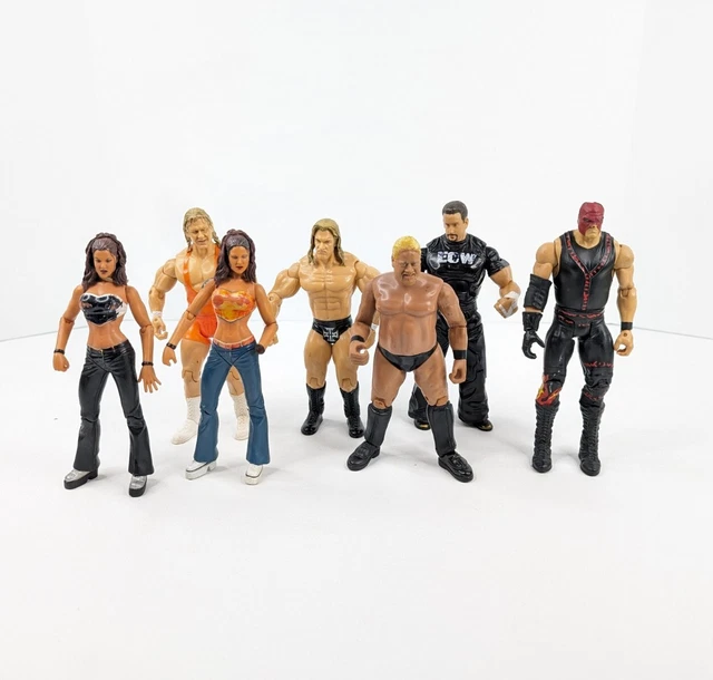 VINTAGE WWE ECW Jakks Pacific Wrestling Figures - Mixed Lot Of 7