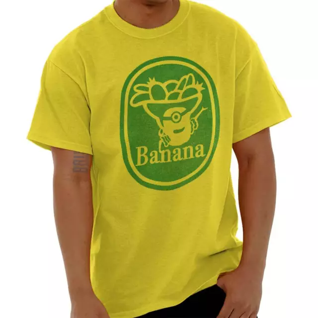 Funny Cartoon Movie Graphic Chiquita Banana Womens or Mens Crewneck T Shirt Tee