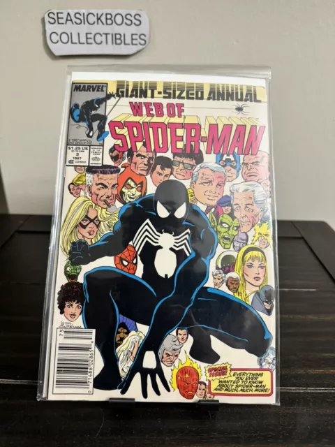 1987 Web of Spider-Man Annual 3 Comic Book Giant Sized Vintage Marvel
