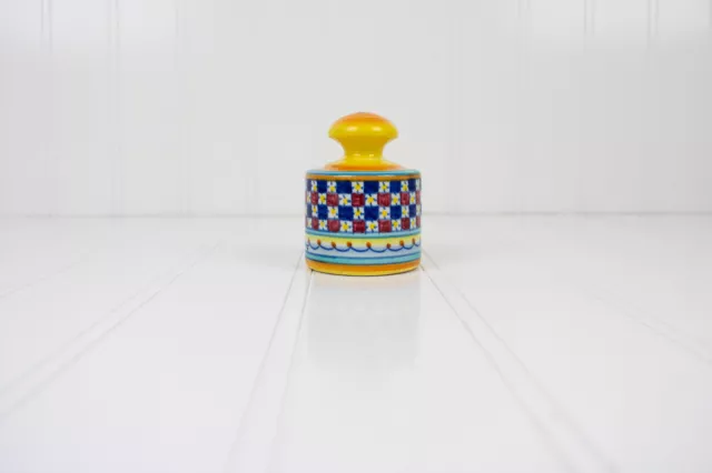 Vintage "For Period Possessions" Ceramic Paperweight with Handle, Made in Italy
