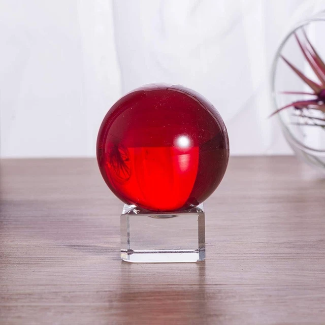 Sfera di cristallo rosso 40 mm