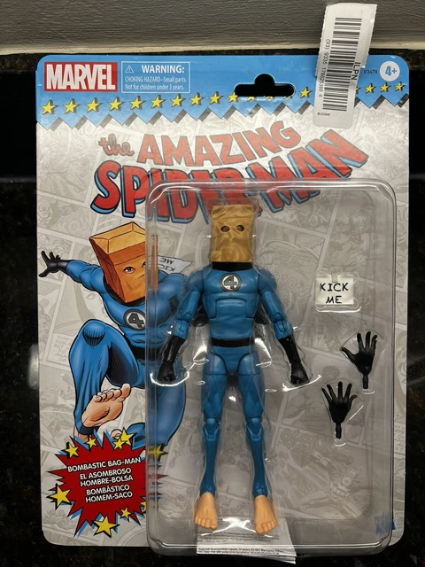 New Sealed Marvel Legends Bombastic Bag Man Amazing Spider-Man Retro Figure 6"