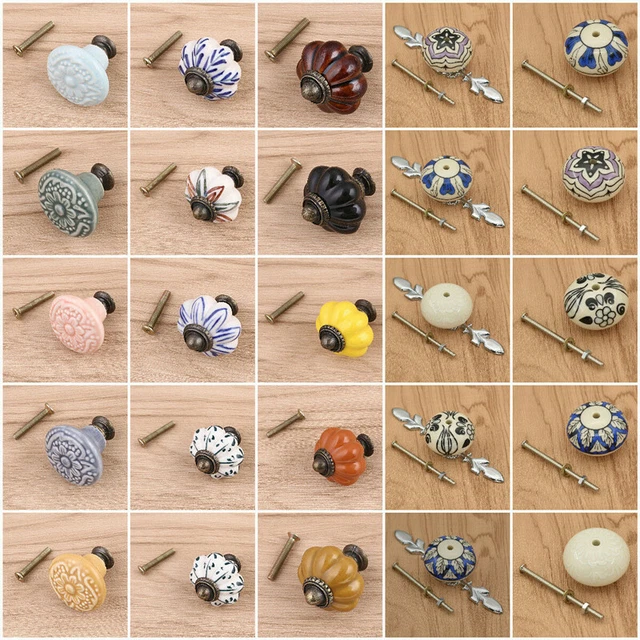 Ceramic Cabinet Knob Handle Door Pull Drawer Cupboard Home Decor Hardwear Supply