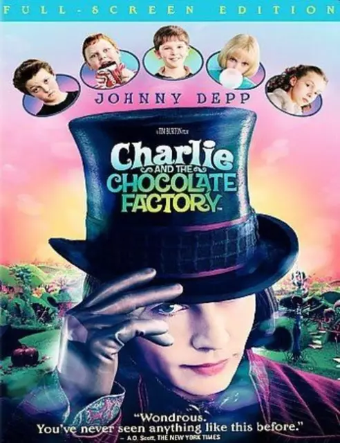 Charlie and the Chocolate Factory (DVD, 2005, Full Screen) NEW