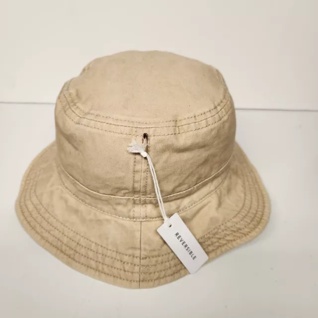 Men's American Eagle Reversible Khaki/Plaid Bucket Fishing Hat One Size