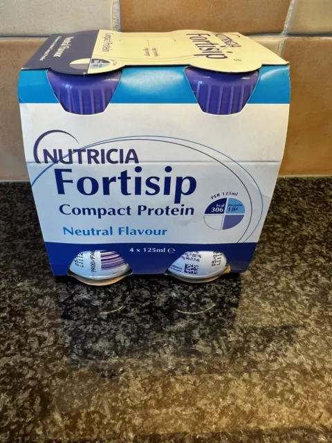 Nutrica Fortisip Compact Protein Drink - 125ml (4 Pack) Natural Flavour - READ