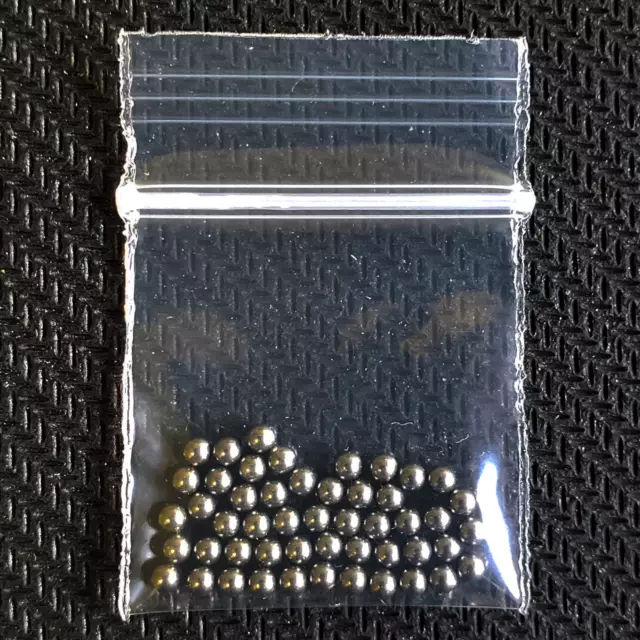 50 Carbon Steel Ball Dia 2mm High Precision Loose Bearing Smooth Balls New!