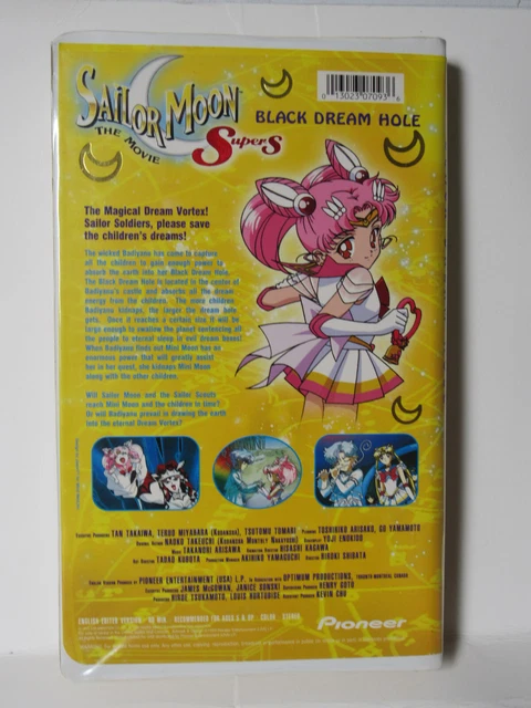 SAILOR MOON SUPERS The Movie Black Dream Hole VHS Anime English Dubbed