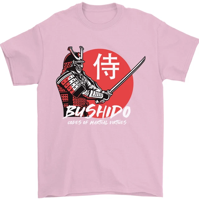 T-shirt da uomo Bushido Samurai Warrior Sword Ronin MMA cotone Gildan 8