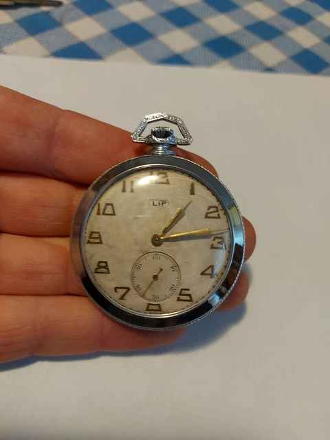 MONTRE DE POCHE mécanique: Montre Gousset Lip R 40 - fonctionne bien