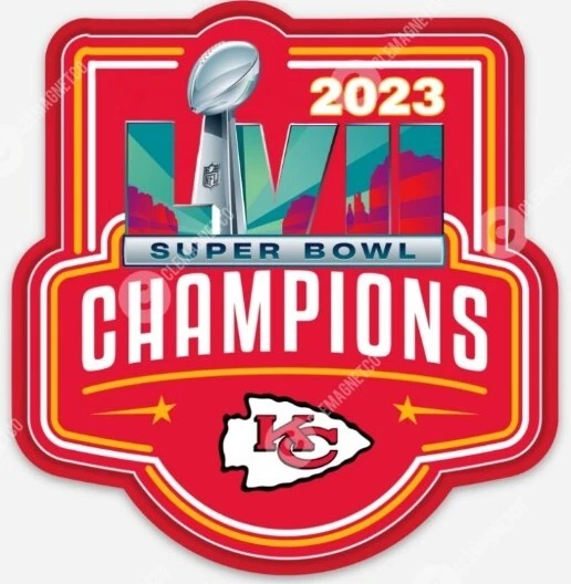 KANSAS CITY CHIEFS Super Bowl LVII 57 CHAMPIONS MAGNET - NFL Mahomes