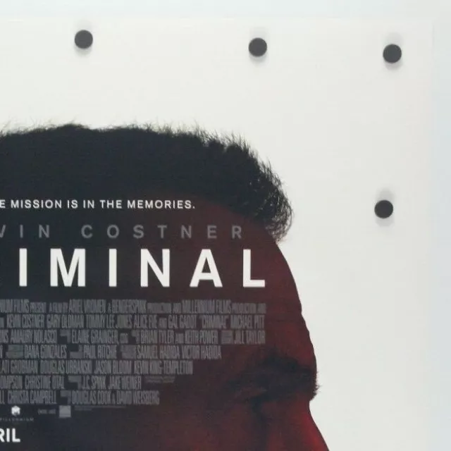 Criminal 2016 Double Sided Original Movie Poster 27" x 40" 3