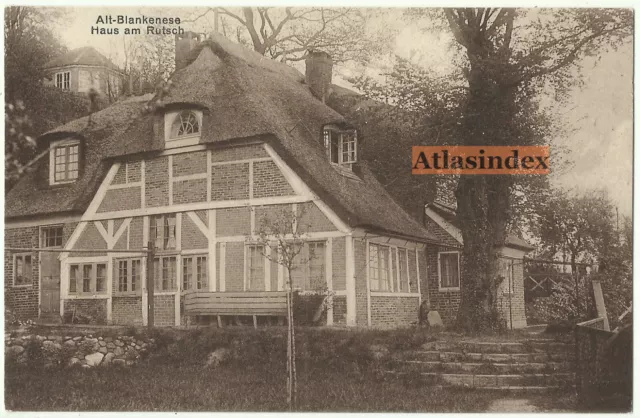 AK Hamburg Alt Blankenese Haus am Rutsch um 1910