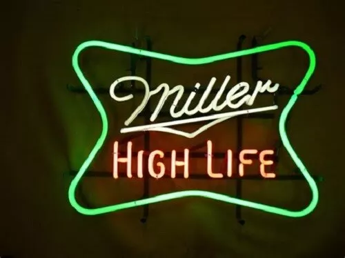 Neon Light Sign Lamp For Miller Lite Beer 17"x14" Miller High Life Bar Open Club