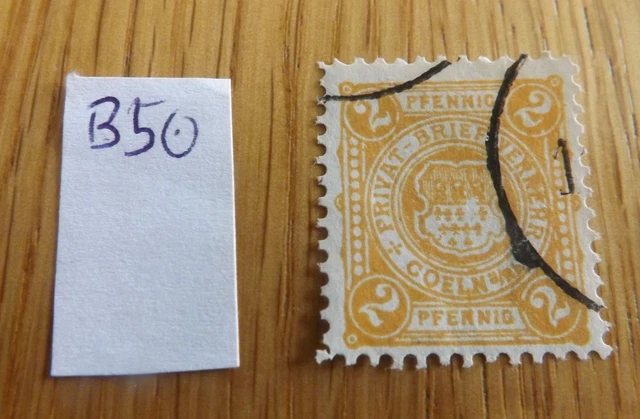 Privatpost / Stadtpost Köln B, Nr. 5 gestempelt