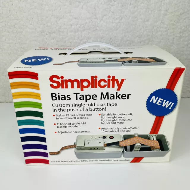 Simplicity 881925 Bias Tape Maker Brand New In Box  2009