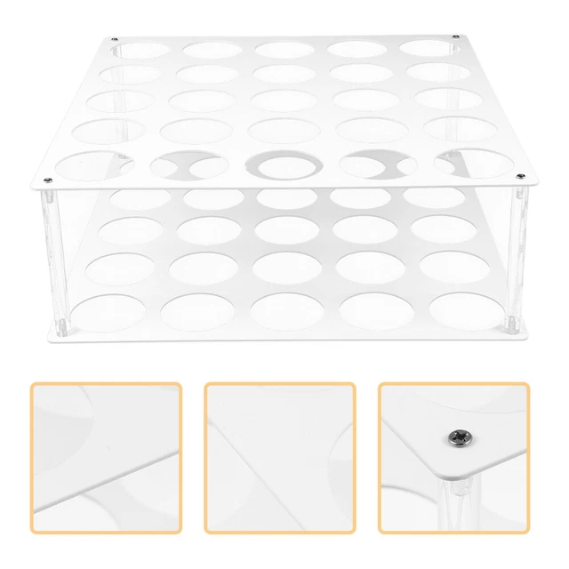 Organizador de vinilo acrílico para almacenamiento de papel estante de almacenamiento abatible