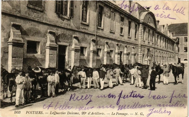 CPA AK Militaire Poitiers - Le Quartier Dalesme (362708)