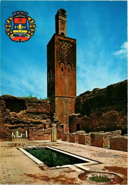 CPM AK Rabat - Coat of Arms of the City and Minaret of Chellah MOROCCO (880679)