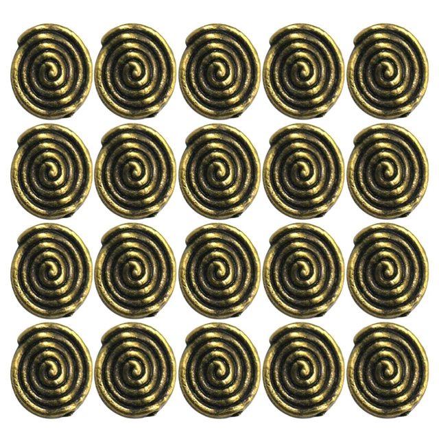 50 Stück Labyrinth Form Perlen Legierung Anhänger Charms Schmuck Herstellung Zub