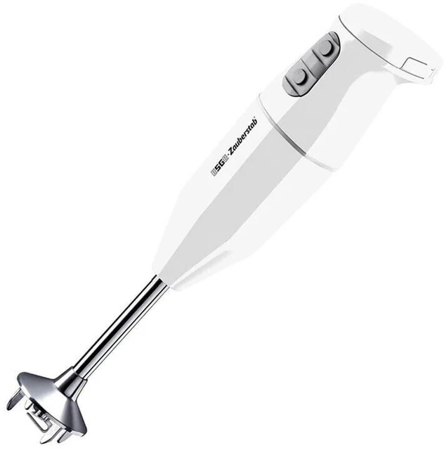 ESGEZAUBERSTAB STABMIXER AKKU StickBlender PürierGerät Weiss NEU EUR