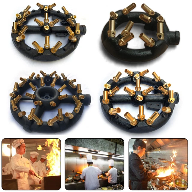 23 Tips Jet Burner Round Shape Natural Gas Jet Burner 240mm Cast Iron New