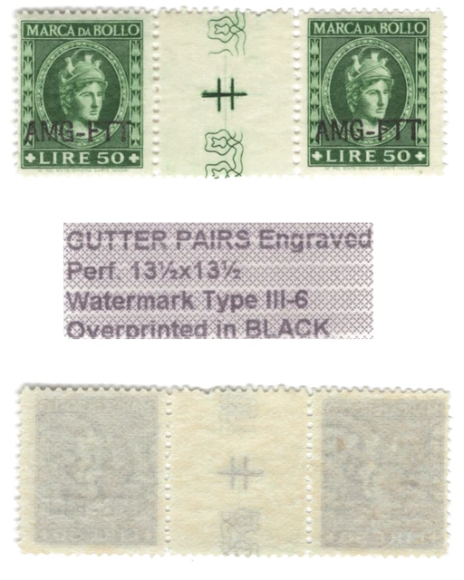 ITALY TRIESTE zone A, AMG-FTT ANGLO AMERICAN Lire 50 stamp 1946