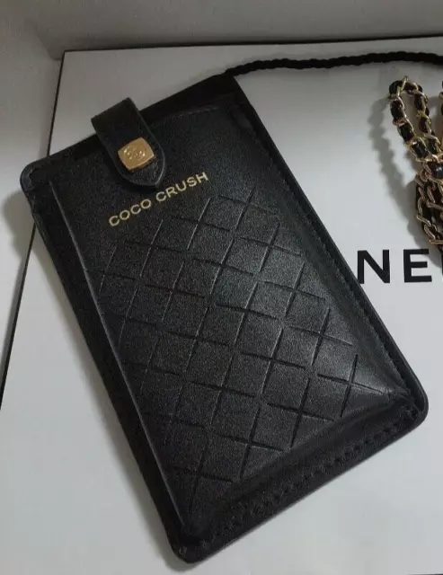 CHANEL COCO CRUSH Black Pouch Smartphone Chain Novelty Vip Limited 2023  Japan FS $109.99 - PicClick
