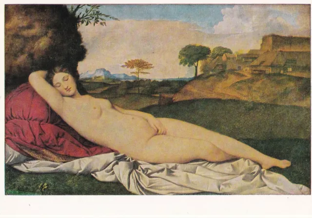 Künstler Postkarte - Giorgione "Schlummernde Venus" (24)