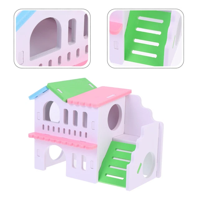 1pc Tiere Lebensraum Käfig Holz hamster toy Lebensraum Gerbil Häuser