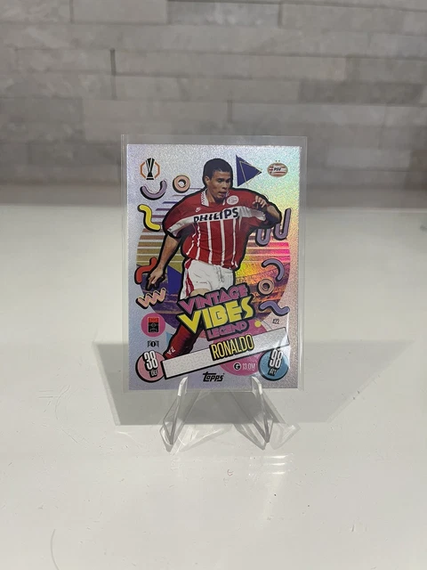Match Attax R9 MATCH ATTAX 24/25 2024 2025 R9 Ronaldo Nazario PSV Vintage Vibes Foil ...