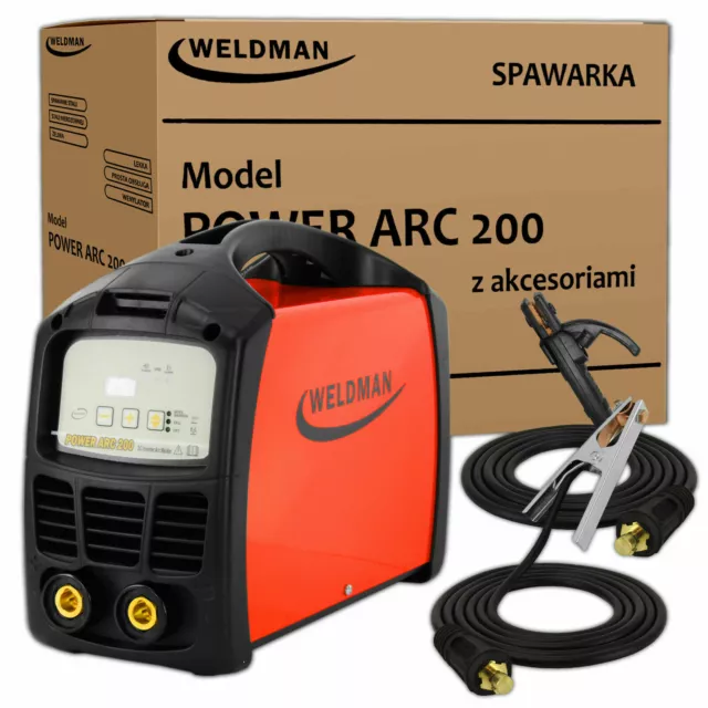 Weldman® Power ARC 200 Poste à souder Inverter soudage MMA 200A ARC