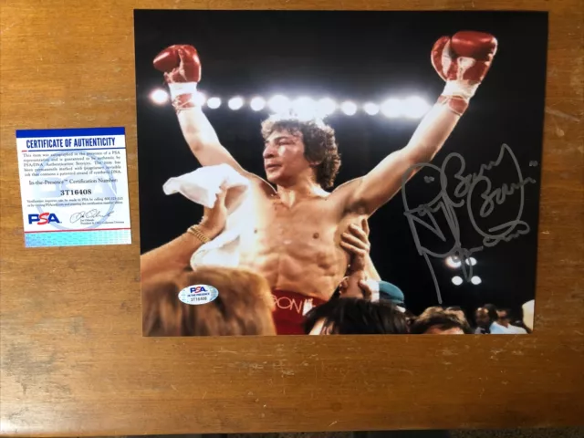 Ray Boom Boom Mancini Boxing Autograph Signed 8X10 Photo Psa Authenticated