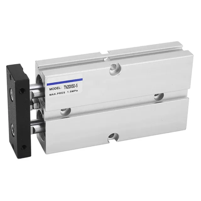 20mm Bore 50mm Stroke Magnet Pneumatic Cylinder Dual Rod Double Acting Air