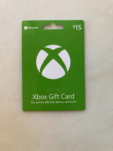 $15 Xbox Live Store USD Card - US Store -  Xbox Series X, Xbox One, and Xbox 360
