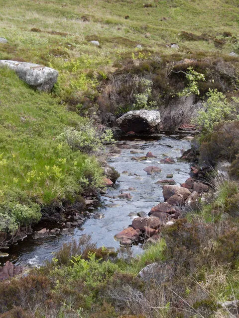 Photo 6x4 Abhainn Mhor Ellary The river is low here in June, after a long c2009