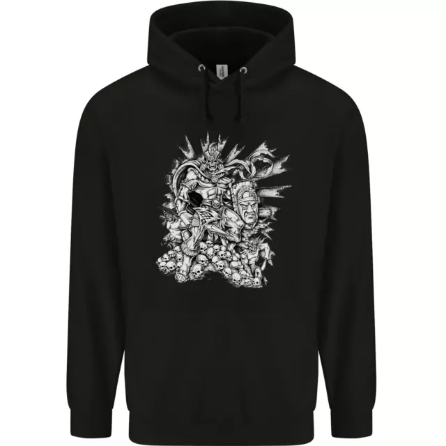 Felpa con cappuccio bambini Inca Warrior Skull Gym arti marziali MMA ascia bambini