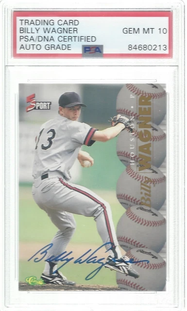 Billy Wagner, Signed 1995 Classic, Psa/Dna Gem Mint 10 Billy Wagner, Signed 1995 Classic, Psa/Dna Gem Mint 10
