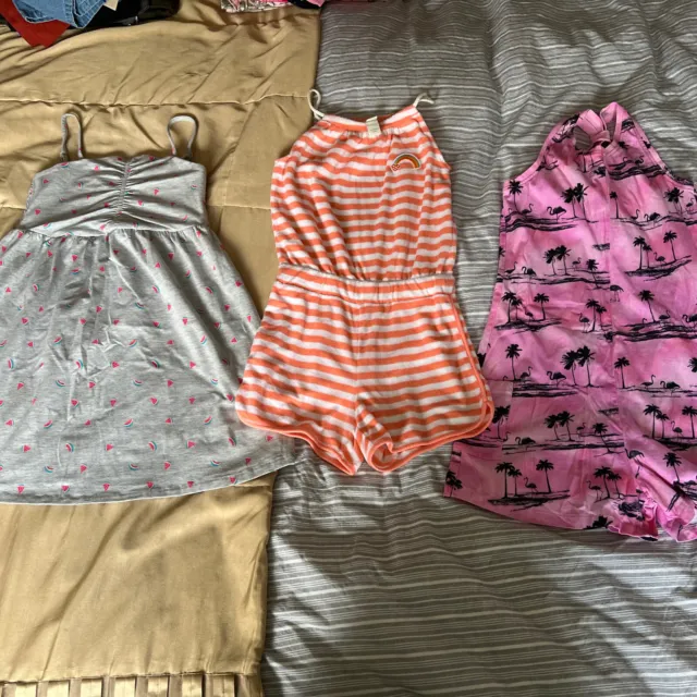 Girls Summer Dress/Play suit bundle. Age 7 & 7-8. Monsson/NEXT/M&S. VGC