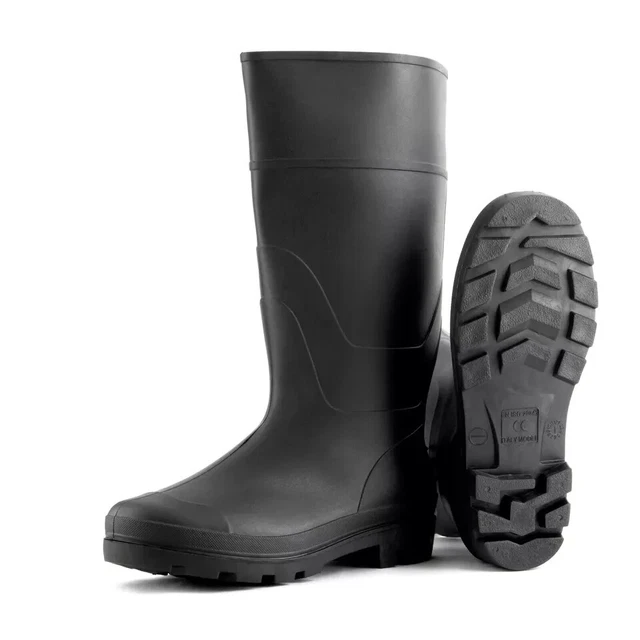 BLACK RUBBER WELLINGTONS Mucker Mens Ladies Boys Wellies Snow Boots