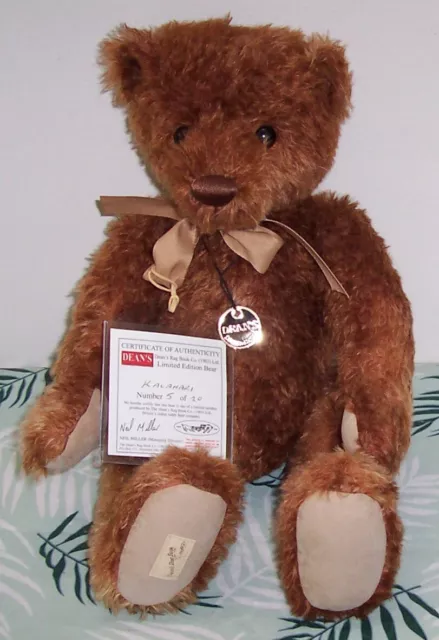 Deans Kalahari Teddy Bear Limited Edition  5/20 England Deans Rag Book