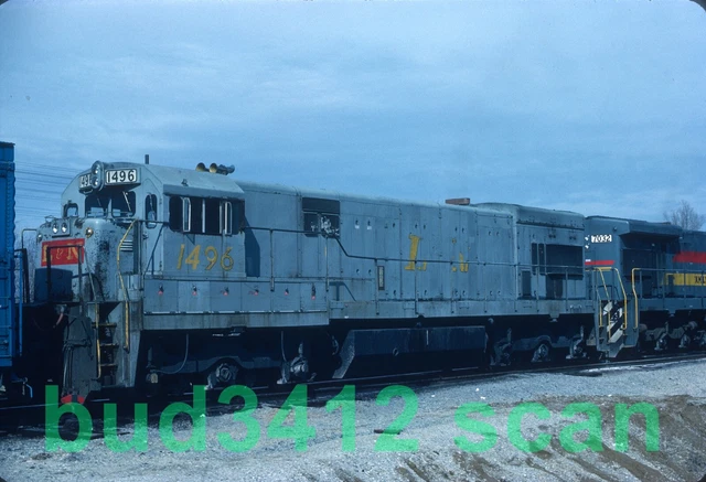 LN L&N Louisville & Nashville U30C #1496 at ?? 1982 ORIGINAL Slide!