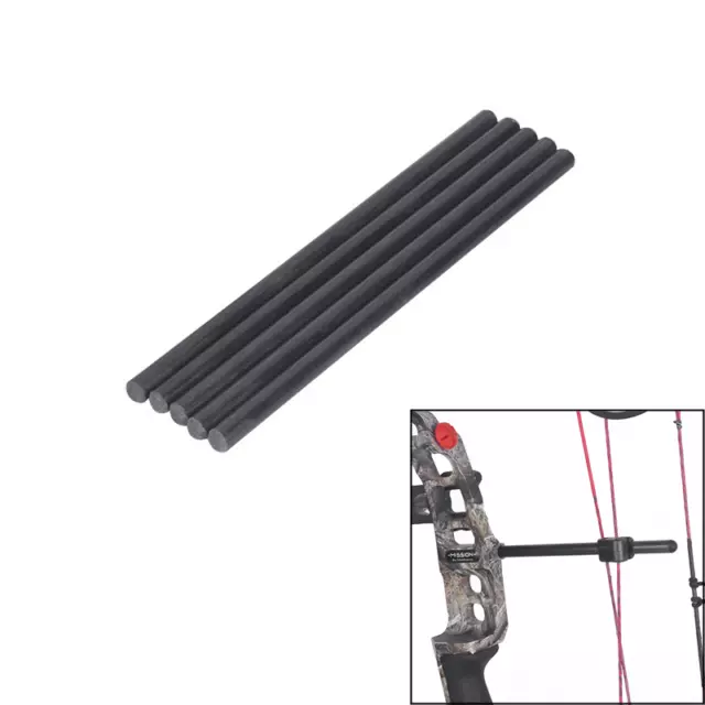 Compound Bow String Stabilizer Stop Bracket Suppressor Rod Carbon Silencer