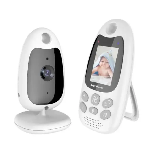 Babyphone Vidéo Sans Fil Caméra Bidirectionnel Ecran 2.0 LCD et Vision Nocturne